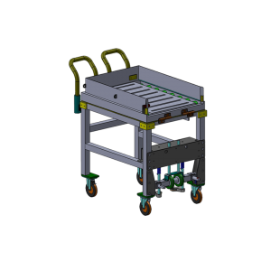 Xe trolley có trợ lực nâng.